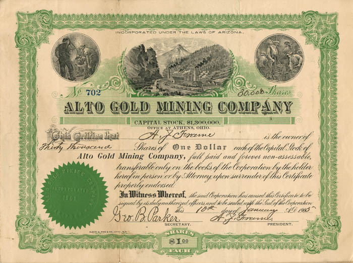 Alto Gold Mining Co.